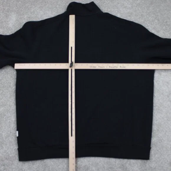 Frye and Co Sweatshirt Adult 2XL XXL Black 1/4 Zip L/S Pullover Sweatshirt q zip - Picture 12 of 15